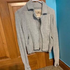 Grey Cardigan Sweater
